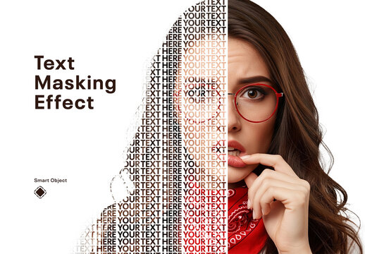 Text Masking Photo Effect