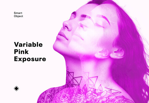 Variable Pink Exposure Photo Effect