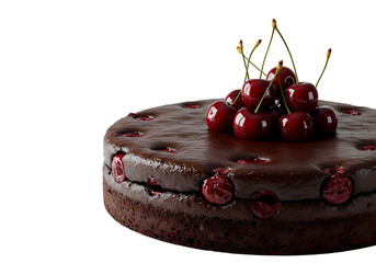 Decadent chocolate cherry cake, dessert perfection