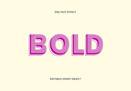 Offset Text Effect Template