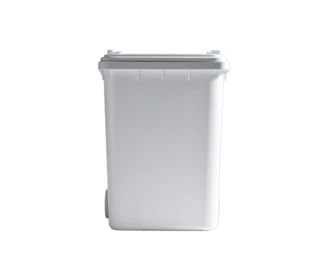 Isolated grey rectangular container with a lighter lid