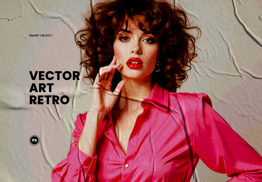 Vector Art Retro Photo Effect