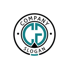 CG Creative Modern Circular Latter Logo Design. Monogram Circular Logo Design Minimalist Brand Identity.
