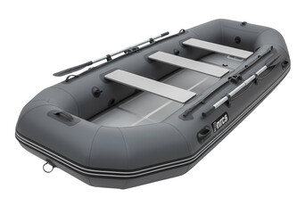 Inflatable boat ready for summer adventures afloat