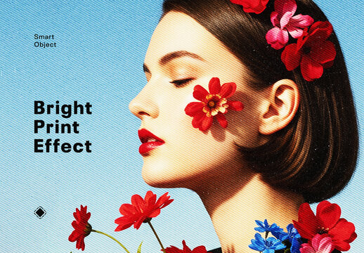 Bright Print Photo Effect