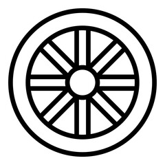 Obraz premium wheel icon