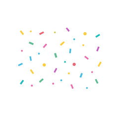 Colorful Confetti Seamless Pattern for Celebration and Festive Events