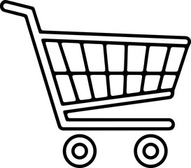 Outline of a Consumer Shopping Cart Trolley