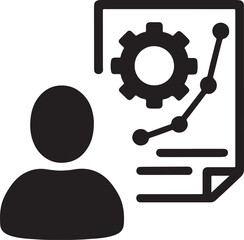 Technical diagram engineering symbol showing structure, design, and mechanical system concept.