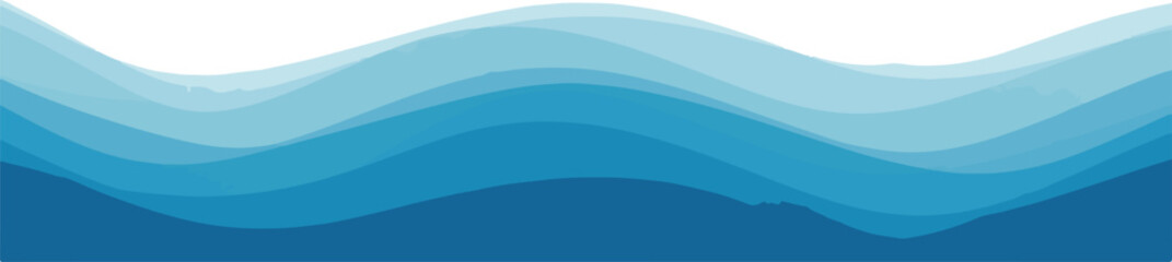 Abstract blue waves background illustration with gradient and smooth transition colors