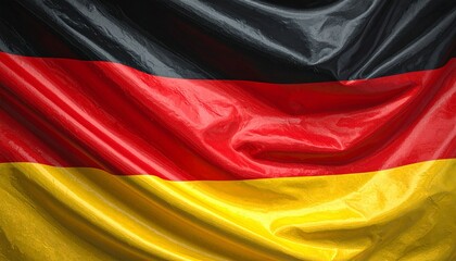 Germany flag with horizontal black, red, and gold stripes.