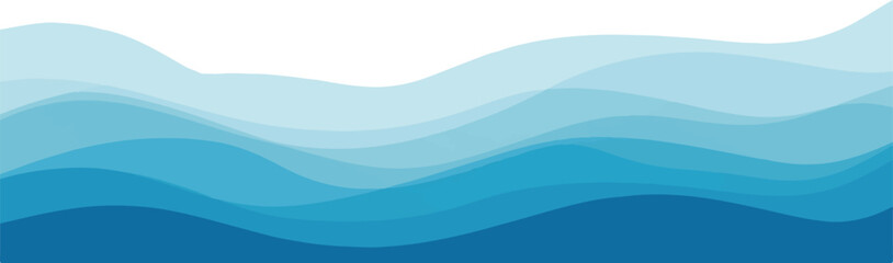 Abstract Blue Layers Vector Illustration Design for Backgrounds and Templates