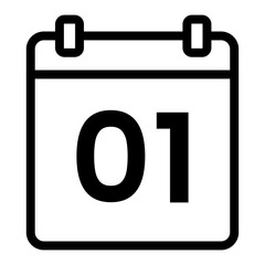 01 calendar icon