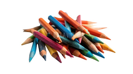 A cluster of colorful pencils