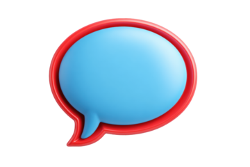 3D speech bubble graphic