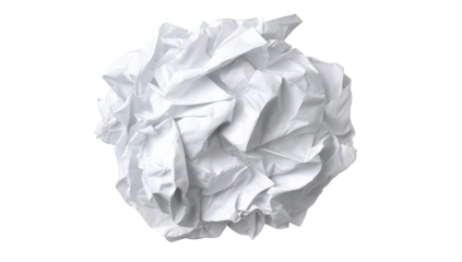 Crumpled white paper ball (25)