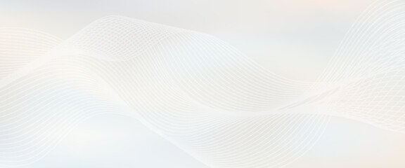 Premium background design with white line pattern (texture) in luxury pastel colour. Abstract horizontal vector template. modern, vector.