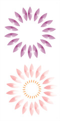 Vector Floral Patterns Purple Pink