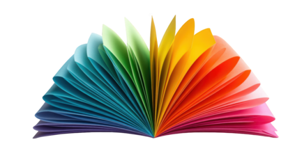 Rainbow book pages