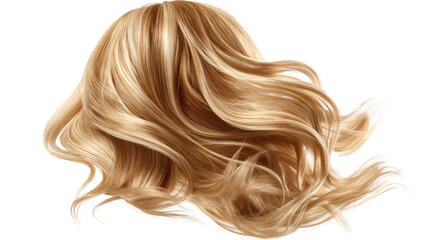 Naklejka premium Blonde hair flowing