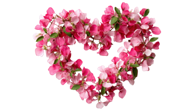 Heart-shaped floral arrangement