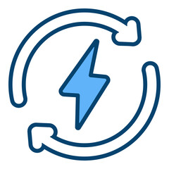 Renewable Energy Single Icon Vector Collection 