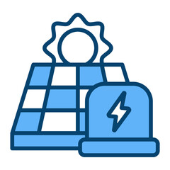 Solar Energy Single Icon Vector Collection 