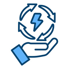 Energy Saving Single Icon Vector Collection 