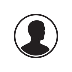 User profile icon. Vector illustration