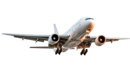 Naklejka premium Commercial jet airliner in flight