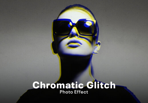Chromatic Glitch Photo Effect