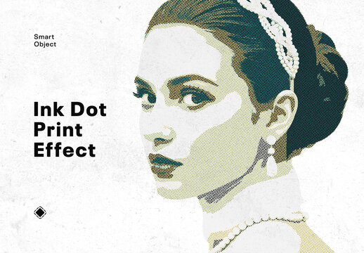 Ink Dot Print Photo Effect