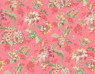 seamless pattern with flowers