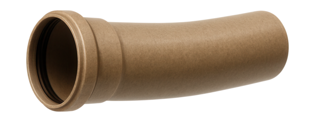 Eco-friendly single-layer drainage pipe from recycled plastic for rural water management.