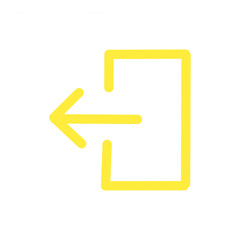 Logout Icon Illustration / ログアウトを示すアイコンイラスト