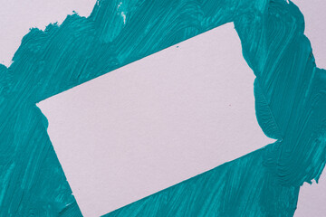 緑色の絵具で塗った背景	