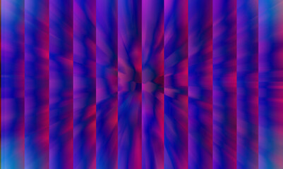 Abstract vertical wavy lines of vibrant blue and deep magenta create a mesmerizing and dynamic...
