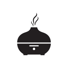 Essential Oil Diffuser Silhouette Aromatherapy Diffuser Icon Design
