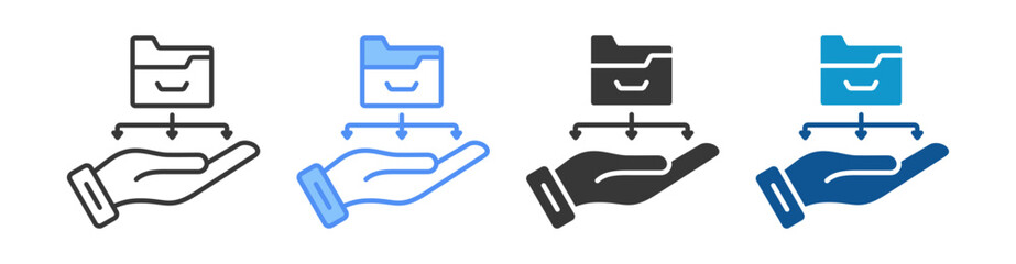 Data Collection Icon Set Multiple Style Collection