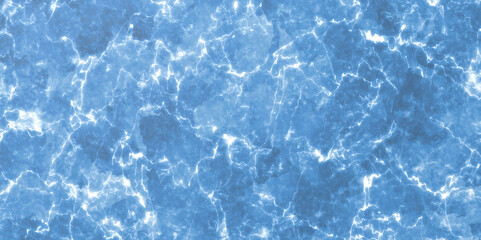 Abstract blue marble texture with bright white veins and cracks background