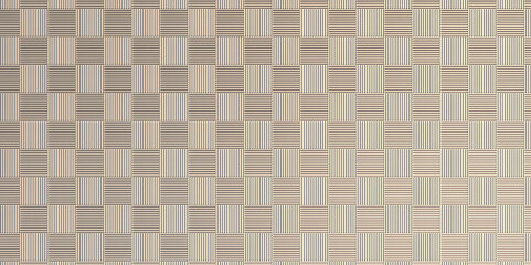 Beige and Brown Geometric Checkerboard Texture with Fine Lines pattern background