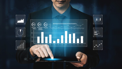 An interface for financial data analysis and stock market reporting. A collection of charts for tracking trends, performance, and investment data. Motif