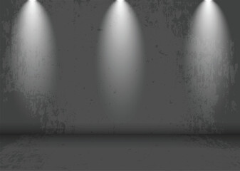 Studio concrete for product display scene presentation with beautiful lights and shadows. Display pedestal mockup minimal scene empty stage for presentation product, stand, showcase, exhibition
