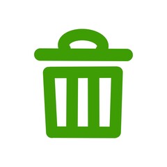 Trash bin icon for delete and cleanup design／削除・整理・クリーンアップを表すゴミ箱アイコン