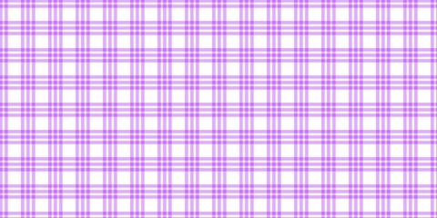 Soft purple gingham plaid pattern background. Elegant lilac checkered woven design for fabric, wrapping, or decoration. Seamless pastel tartan texture for stylish digital use.