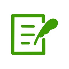 Notebook with pencil icon for office and creative writing concept／オフィスやクリエイティブ用途に使えるノートと鉛筆アイコン