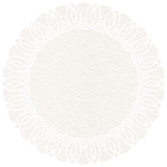 white lace doily