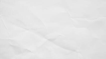 Fototapeta premium Abstract white crumpled and creased recycle paper texture background