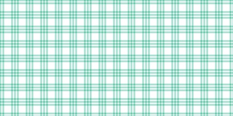 Green gingham plaid pattern background. Minimalist green checkered pattern. Seamless tartan texture with soft lines for fabric, wallpaper, or modern digital design.