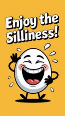 Bright and cheerful minimalist car greeting card for celebrating moments of silliness and joy with friends and family. National Ding-A-Ling Day